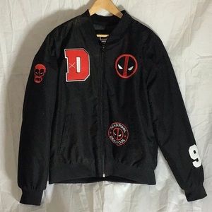 Mens marvel Deadpool bomber jacket